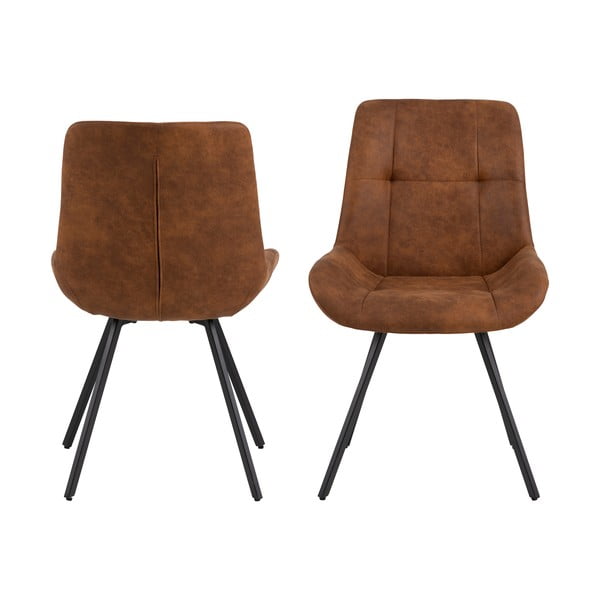 Brūni pusdienu krēsli (2 gab.) Waylor – Actona-image-3