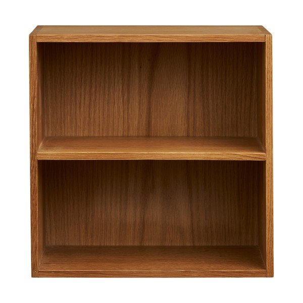 Dabīga toņa daudzlīmeņu ozola masīvkoka sienas plaukts 18 cm Townsville – House Nordic