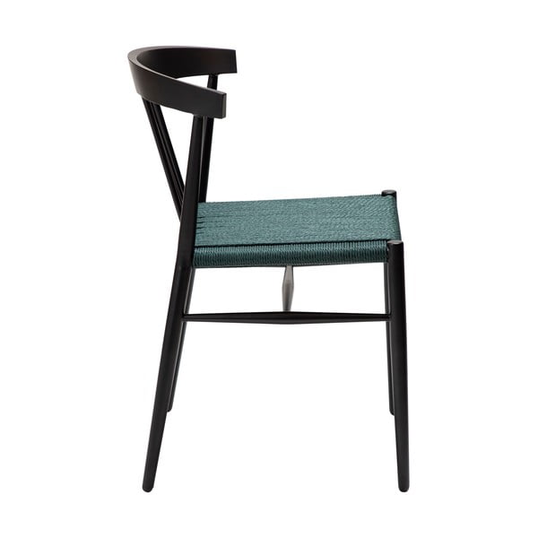 Melns/tirkīzzils pusdienu krēsls Sava – DAN-FORM Denmark-image-3