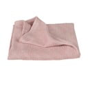 Rozā adīta bērnu sega no organiskās kokvilnas 80x80 cm Lil Planet – Roba