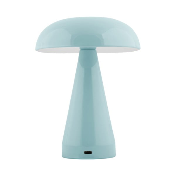 Gaiši zila LED galda lampa ar regulējamu spilgtumu ar metāla abažūru (augstums 20,5 cm) Rachel – Leitmotiv-image-1