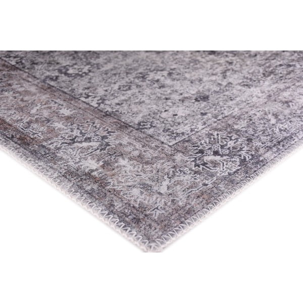 Pelēks mazgājams celiņa paklājs 80x200 cm Vintage Orient – Vitaus-image-2