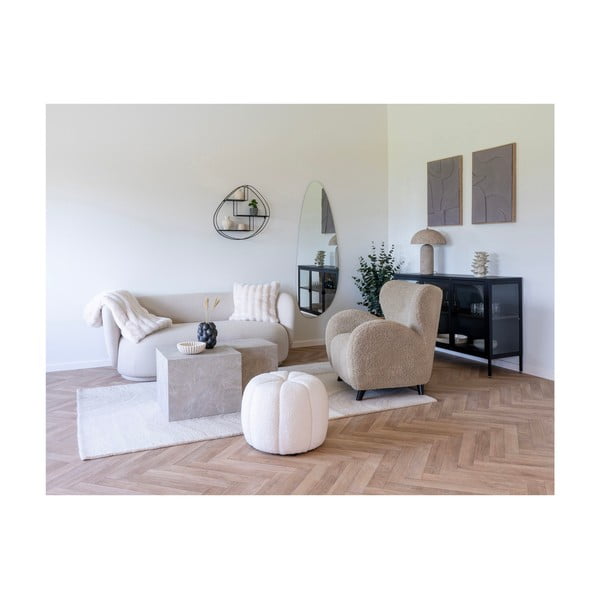 Krēmkrāsas ar rokām darināts vilnas paklājs 160x230 cm Surat – House Nordic-image-1