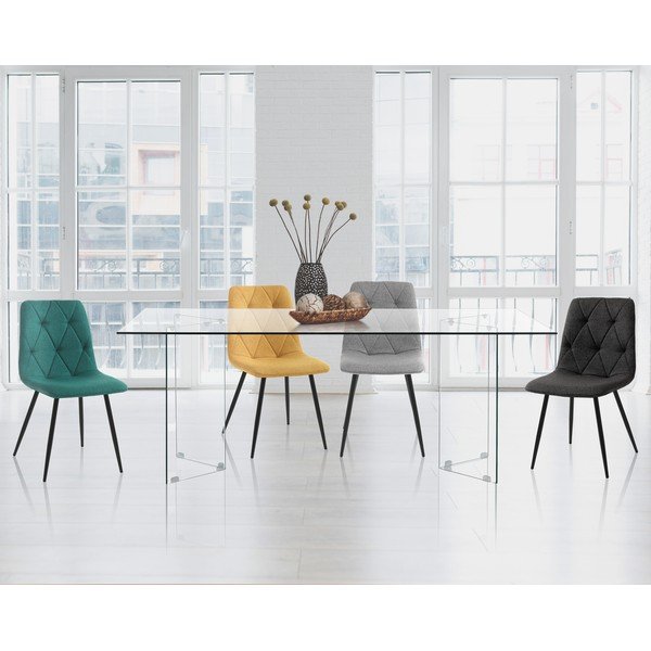 Stikla ēdamgalds 90x180 cm Kaya – Tomasucci-image-1