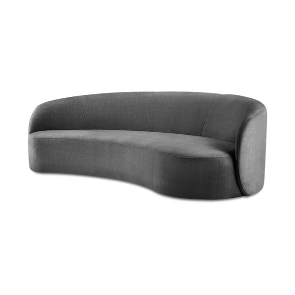 Pelēks samta asimetrisks dīvāns Mazzini Sofas Debbie, labais stūris-image-2