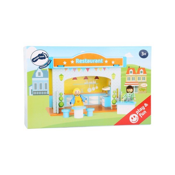 Bērnu koka rotaļu namiņš Legler Playhouse Restorāns-image-1