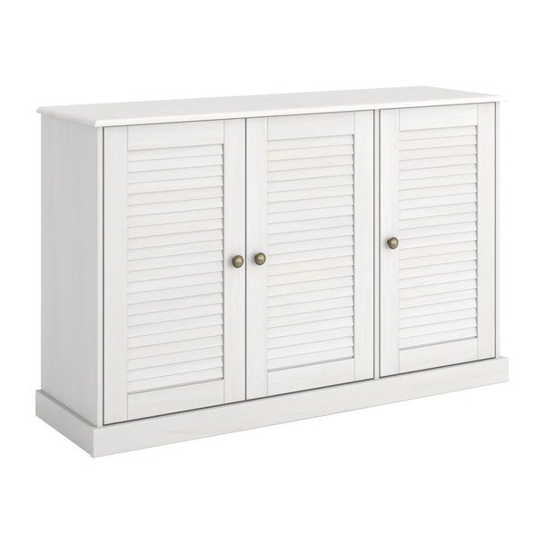 Balta priedes masīvkoka kumode 125x80x38 cm Edith – Støraa-image-4