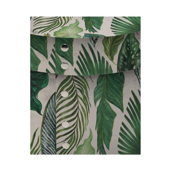 2 apaļu glabāšanas kastu komplekts Velvet Atelier Leaves-image-2