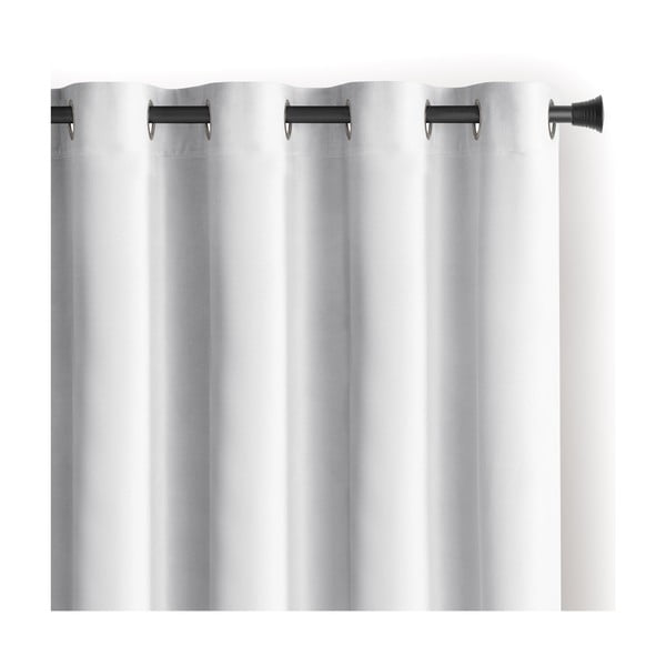 Balts samta daļēji gaismu necaurlaidīgs aizkars 140x270 cm Eyelets – Restilo
