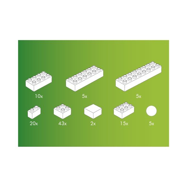 Būvkonstrukcijas klucīšu komplekts ar bumbiņu trasi Hubelino Kuličková Dráha, 105 gab.-image-2