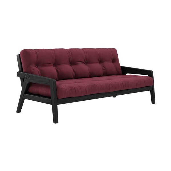 Sarkans izvelkamais dīvāns 204 cm Grab – Karup Design-image-3