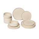 Bēšu keramikas trauku komplekts (12 gab.) Bonami Selection Malia