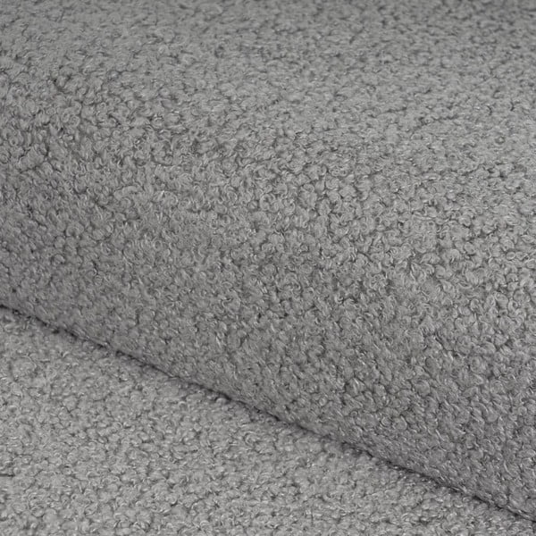 Pelēks pufs no buklē auduma Folding – Casa Selección-image-1