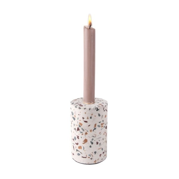 Ar rokām darināts svečturis PT LIVING Terrazzo Trois, augstums 12,5 cm-image-2
