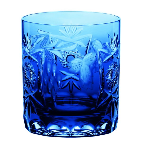 Zila viskija glāze no kristāla stikla Nachtmann Traube Whisky Tumbler Cobalt Blue, 250 ml