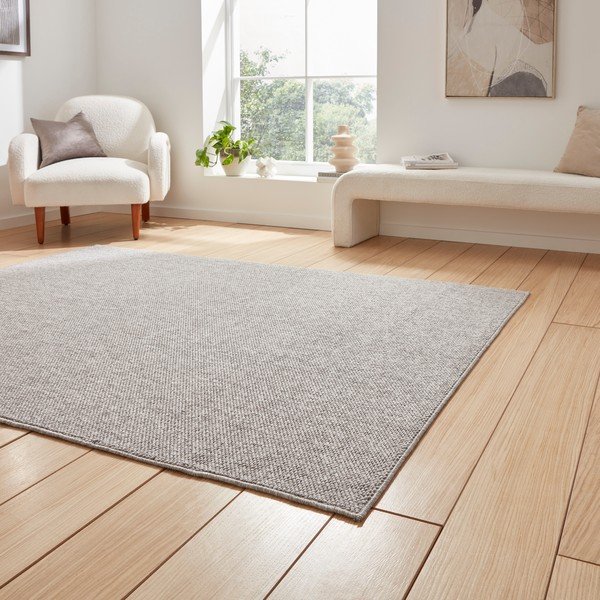 Pelēks paklājs 200x290 cm Boucle – Think Rugs-image-2