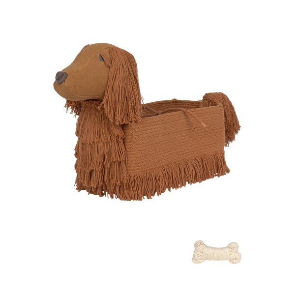 Brūns tekstila bērnu rotaļlietu grozs 68x24x35 cm Poppy – Lorena Canals