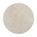 Krēmkrāsas ar rokām darināts vilnas apaļš paklājs ø 160 cm Mesmerise Natural – Flair Rugs