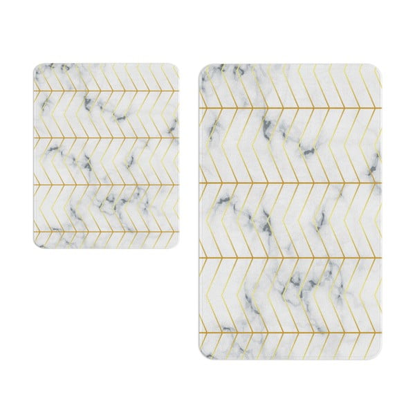 Balti vannas istabas paklājiņi (2 gab.) – Oyo Concept