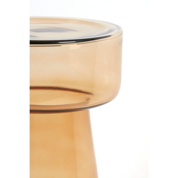 Stikla apaļš sānu galdiņš ø 30 cm Dakwa – Light & Living-image-4