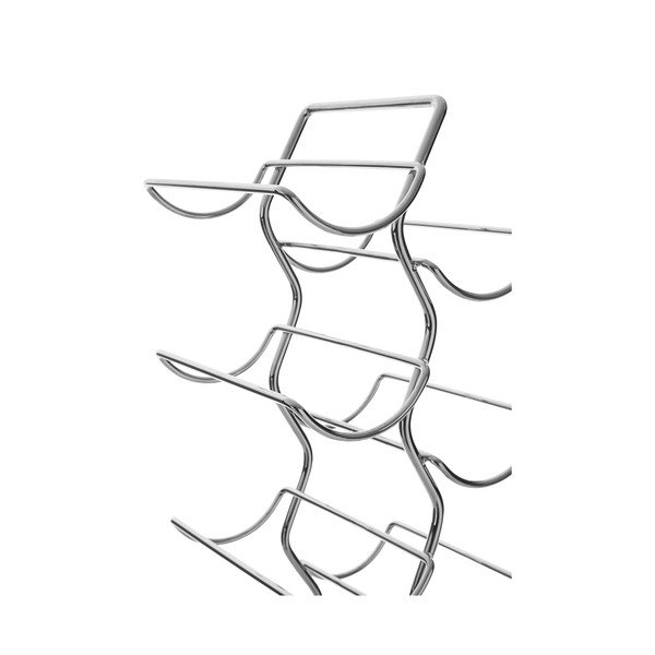 Sudraba krāsas metāla vīna plaukts 12 pudelēm Jaxen – Premier Housewares-image-2