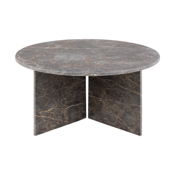 Pelēks marmora apaļš žurnālgaldiņš ø 90 cm Vega – Actona-image-4