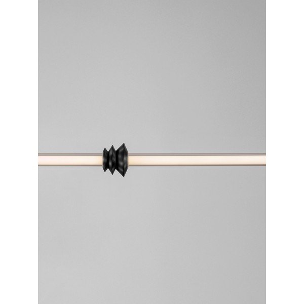 Matēti melna keramikas LED piekaramā lampa ar regulējamu spilgtumu ar akrila stikla abažūru Stalactite – Nova Luce-image-4