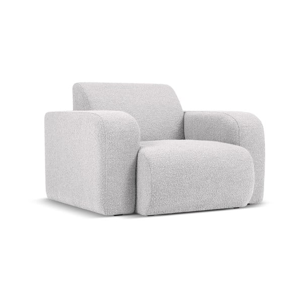 Gaiši pelēks atpūtas krēsls no buklē auduma Molino – Micadoni Home