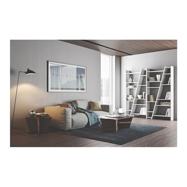 Matēti balts grāmatu plaukts TemaHome Delta-image-3