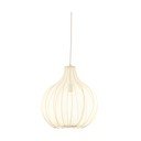 Bēša piekaramā lampa ar auduma abažūru ø 50 cm Elati – Light & Living