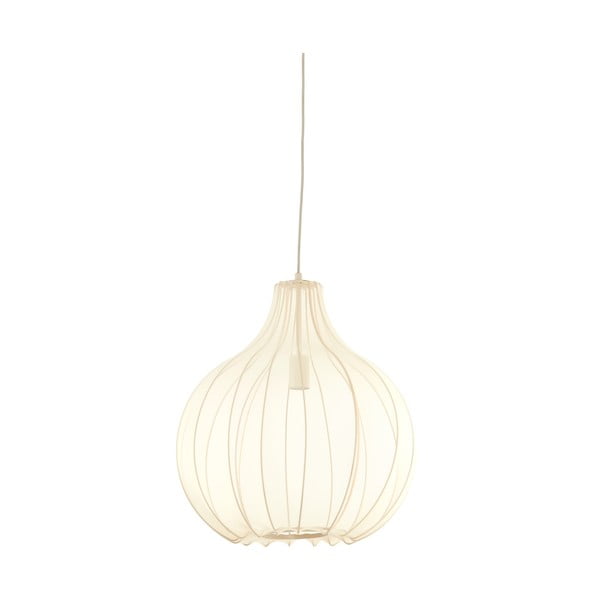 Bēša piekaramā lampa ar auduma abažūru ø 50 cm Elati – Light & Living-image-2