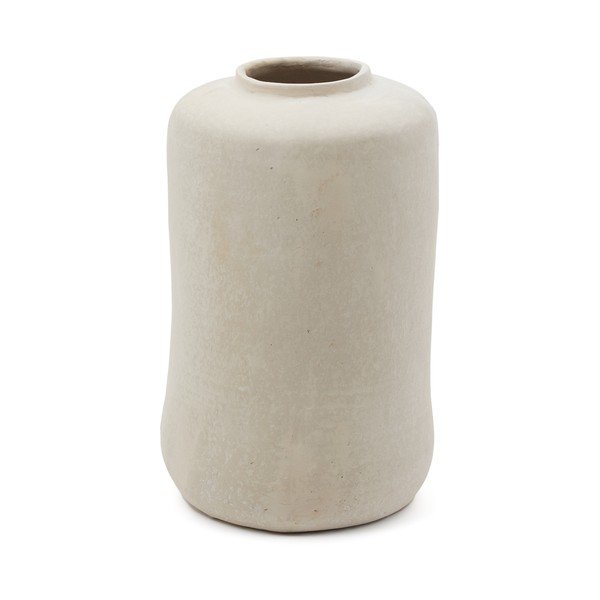 Krēmkrāsas augsta vāze no papjēmašē (augstums 55 cm) Serina – Kave Home