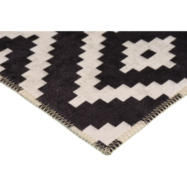 Melns mazgājams paklājs 80x50 cm – Vitaus-image-2