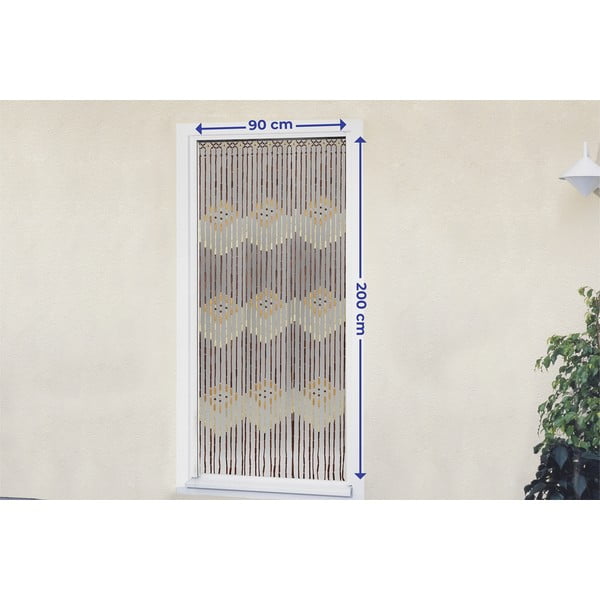 Koka/bambusa durvju aizkars 200x90 cm – Maximex-image-3