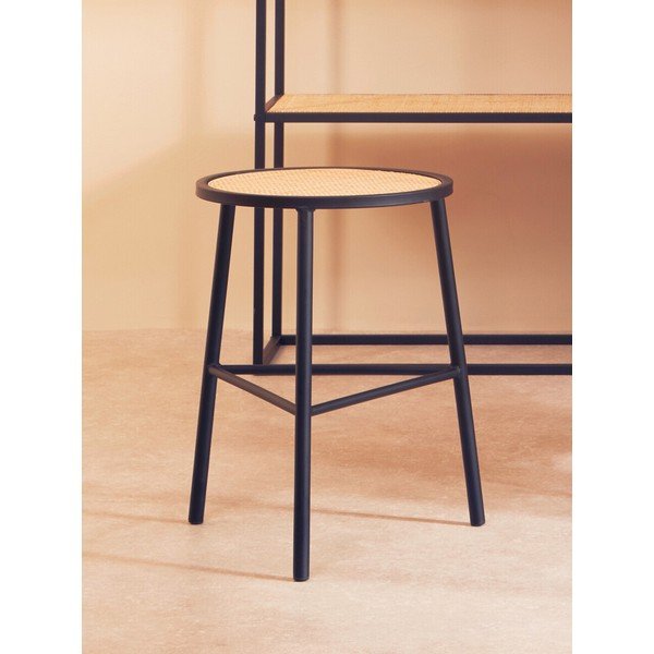 Melns/dabīga toņa rotangpalmas ķeblis Depok – Premier Housewares-image-1