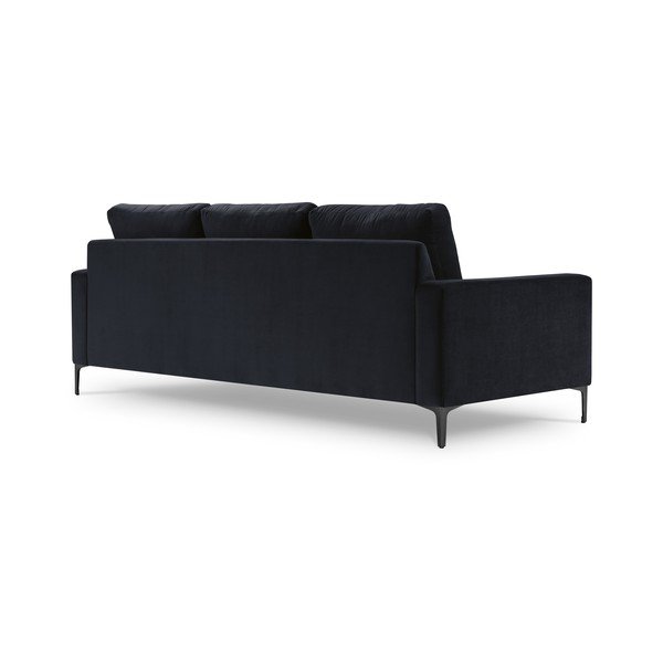 Tumši zils samta dīvāns Kooko Home Harmony, 220 cm-image-2