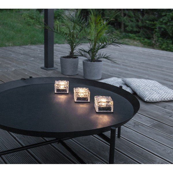 Āra LED svece ar saules baterijām (3 gab.) (augstums 5,5 cm) Icecube – Star Trading-image-1