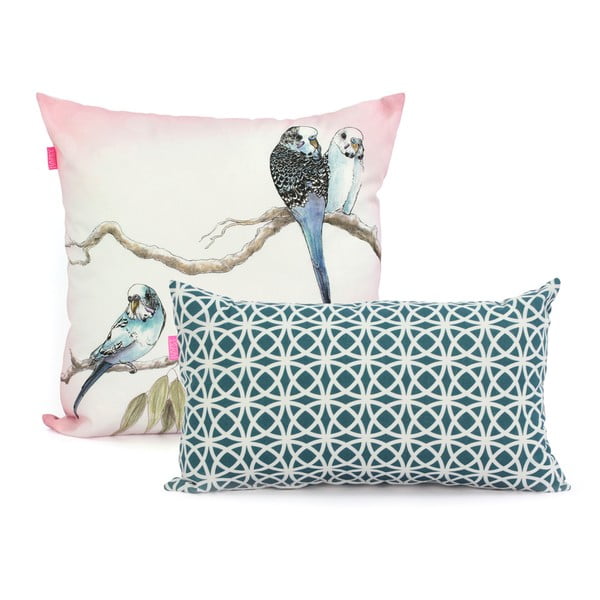 2 kokvilnas spilvendrānu komplekts Happy Friday Eucalyptus-image-2