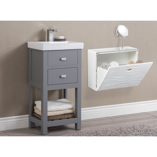 Balts plastmasas atvāžams apavu plaukts Mono Wave – Domopak-image-1