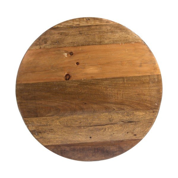 Pelēks/dabīga toņa metāla apaļš žurnālgaldiņš ø 90 cm Lancaster – Bizzotto-image-2