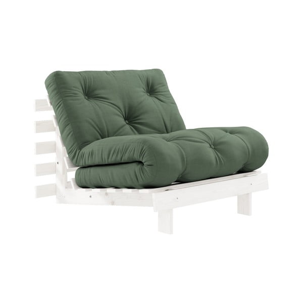 Izvelkamais krēsls Karup Design Roots White/Olive Green