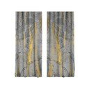 Aizkari pelēkā/zelta krāsā, 2 aizkaru komplekts 140x260 cm – Mila Home