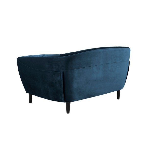 Tumši zils samta divvietīgs dīvāns Actona Ria, 150 cm-image-3