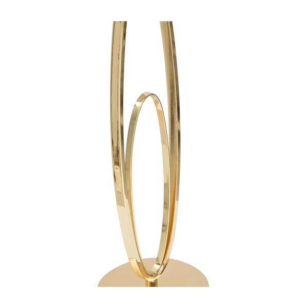 Balta galda lampa ar zeltītu dizainu Mauro Ferretti Glam Flush-image-1