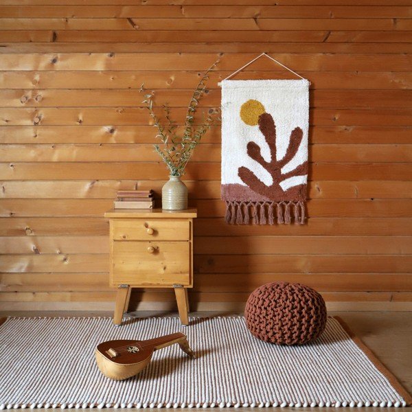 Oranžs paklājs ar vilnu 200x140 cm Bergen – Nattiot-image-3