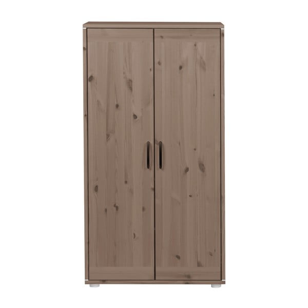 Brūns bērnu drēbju skapis no priedes Flexa Classic, augstums 133 cm-image-1