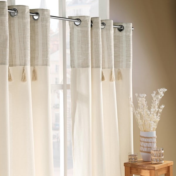 Dabīga toņa aizkars 140x240 cm Island – douceur d'intérieur-image-3