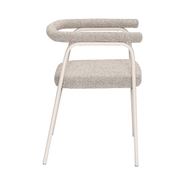 Bēši polsterēti ēdamistabas krēsli ar roku balstiem (2 gab.) Ecto – Hübsch-image-3