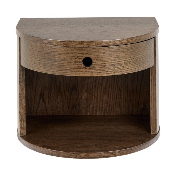 Tumša dabīga toņa naktsskapītis ar ozolkoka imitāciju Paron – Actona