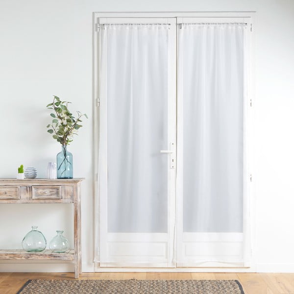 Balti dienas aizkari no mikrosatīna (2 gab.) 70x200 cm Voiline – douceur d'intérieur-image-2